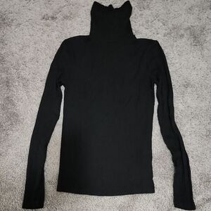 Amisu Black Long Sleeve Top | Size S